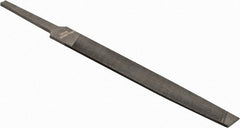 Value Collection - 5.3" Long, Smooth Cut, Mill American-Pattern File - Single Cut, 0.1" Overall Thickness, Tang - Exact Tooling