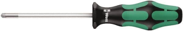 Wera - 3-1/8" Blade Length Tri-Point Screwdriver - 7" OAL - Exact Tooling