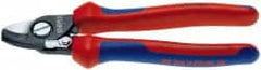 Knipex - 6-1/2" OAL, 1/0 AWG Capacity, Cable Cutter - Ergo Dual Component Handle - Exact Tooling