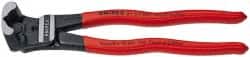 Knipex - 8" OAL, 6mm Capacity, Bolt Cutter - 7/8" Jaw Length x 1-1/2" Jaw Width, Plastic Coated Handle - Exact Tooling