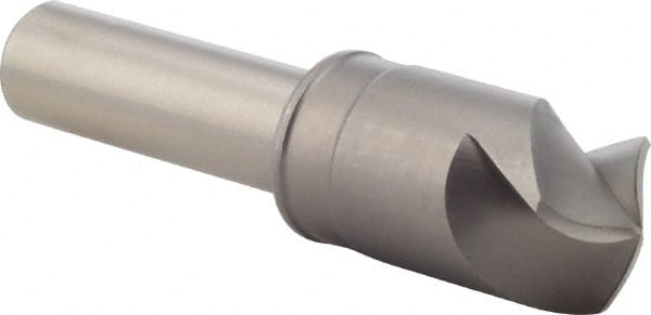 M.A. Ford - 3/4" Head Diam, 1/2" Shank Diam, 3 Flute 120° High Speed Steel Countersink - Exact Tooling