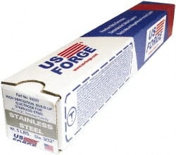 Made in USA - 14" Long, 3/32" Diam, Stainless Steel Arc Welding Electrode - Stainless Steel Electrode - Exact Tooling