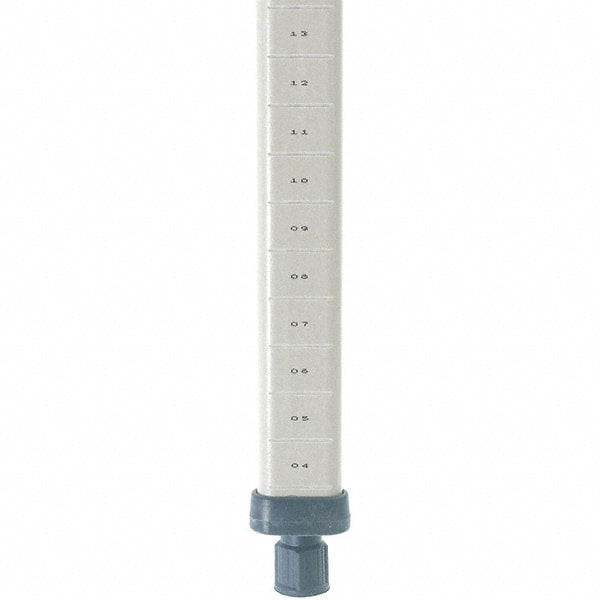 Metro - 13" High, Open Shelving Post - Polymer, Use with Metro Max I Shelving - Exact Tooling