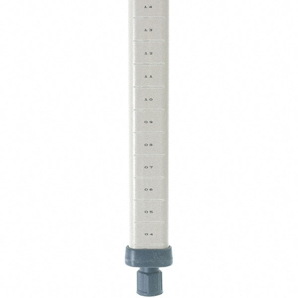 Metro - 33" High, Open Shelving Post - Polymer, Use with Metro Max I Shelving - Exact Tooling