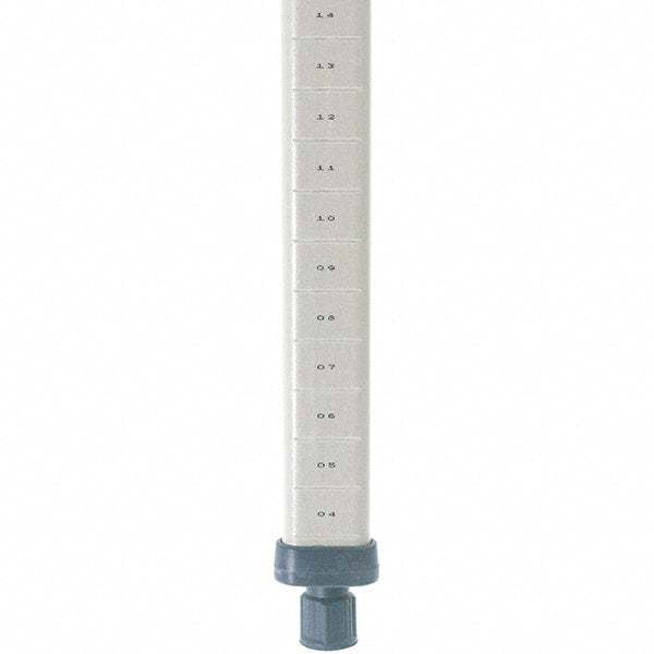 Metro - 54" High, Open Shelving Post - Polymer, Use with Metro Max I Shelving - Exact Tooling
