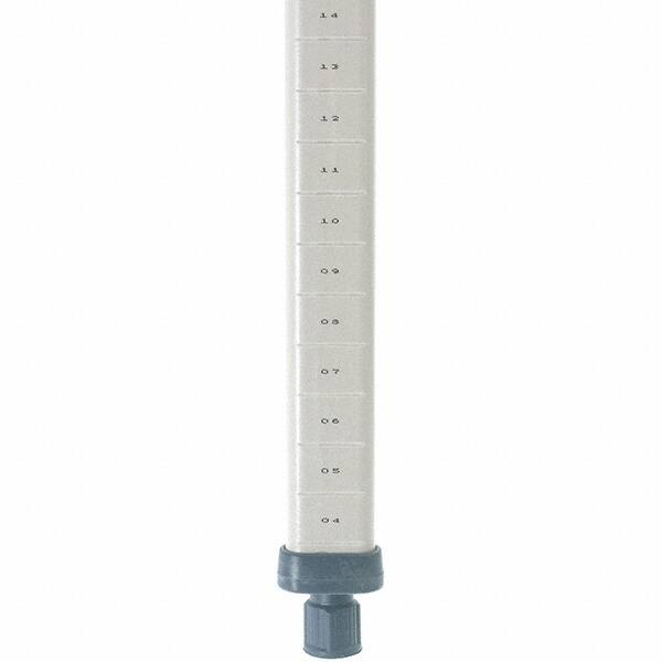 Metro - 63" High, Open Shelving Post - Polymer, Use with Metro Max I Shelving - Exact Tooling