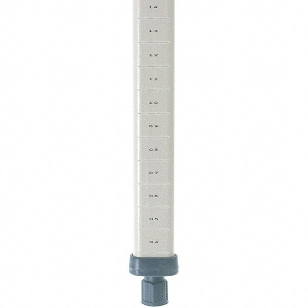 Metro - 74" High, Open Shelving Post - Polymer, Use with Metro Max I Shelving - Exact Tooling