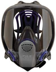 3M - Series FF-400, Size L Full Face Respirator - 6-Point Suspension, Bayonet Connection - Exact Tooling