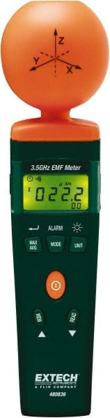 Extech - 3-1/2 Ghz Max, LCD Display, RF and EMF Meter - 9V Power Supply - Exact Tooling