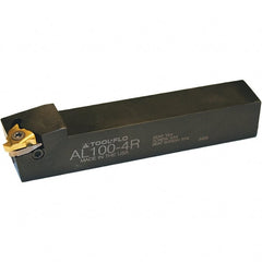 Tool-Flo - External Thread, Right Hand Cut, 1" Shank Width x 1" Shank Height Indexable Threading Toolholder - 6" OAL, 22ER Insert Compatibility, AL Toolholder, Series Laydown - Exact Tooling