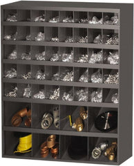 Durham - 48 Bin, Small Parts Storage Bin - 12" Deep x 33-3/4" Wide x 42" High - Exact Tooling