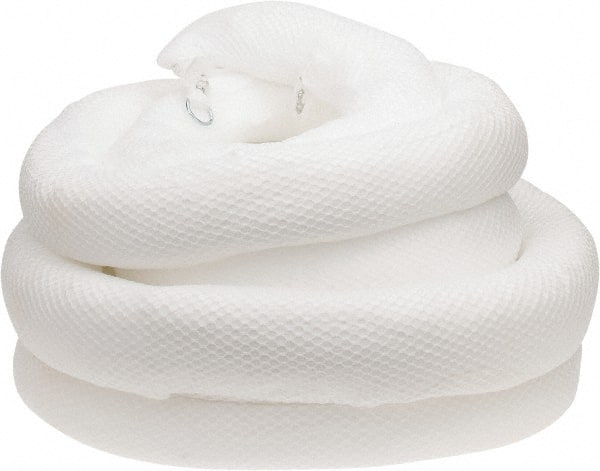 Brady SPC Sorbents - 32 Gal, 20' Long, 5" Diam, Polypropylene Boom - Oil Only, White - Exact Tooling