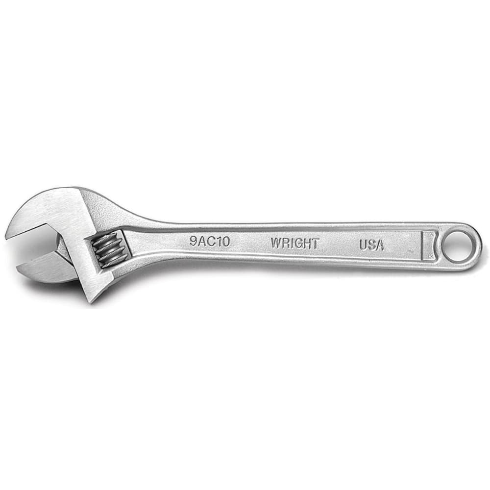 Wright Tool & Forge - Adjustable Wrenches; Wrench Type: Adjustable ; Wrench Size (Inch): 8.0000 ; Jaw Capacity (Inch): 1-3/16 ; Material: Steel ; Finish/Coating: Chrome ; Overall Length (Inch): 8 - Exact Tooling