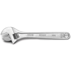Wright Tool & Forge - Adjustable Wrenches; Wrench Type: Adjustable ; Wrench Size (Inch): 18.0000 ; Jaw Capacity (Inch): 2-1/8 ; Material: Steel ; Finish/Coating: Chrome ; Overall Length (Inch): 18 - Exact Tooling