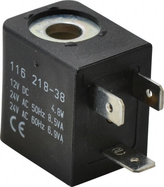 ARO/Ingersoll-Rand - 12 DC Volt, Din Connection Coil Lead Length, Class F, Solenoid Coil - 4.8 Watt, NEMA 4 Enclosure, Use with ARO Solenoid Valve - Exact Tooling