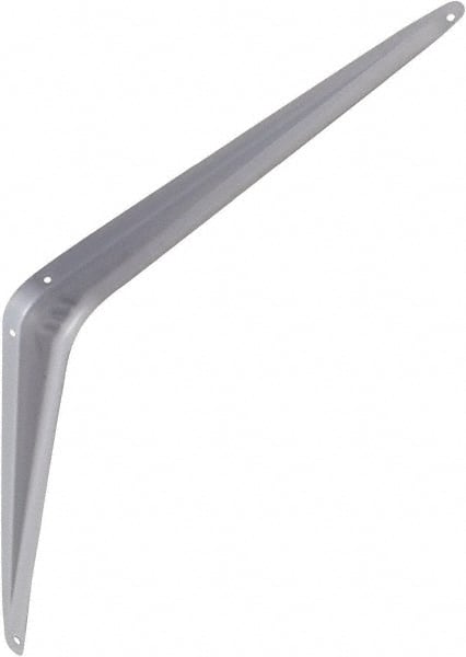 National Mfg. - 100 Lb Capacity, Gray Shelf Brackets - 12" Long x 14" High x 1.9" Wide - Exact Tooling
