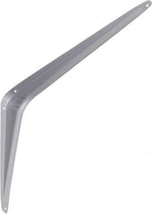 National Mfg. - 100 Lb Capacity, Gray Shelf Brackets - 12" Long x 14" High x 1.9" Wide - Exact Tooling