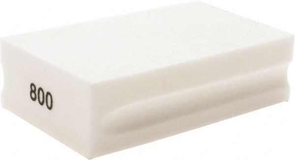Brite Star - 800 Grit, Diamond Hand Pad - White, 2-1/4" Wide x 3-3/4" Long, Coated - Exact Tooling