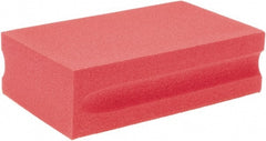 Brite Star - 200 Grit, Diamond Hand Pad - Red, 2-1/4" Wide x 3-3/4" Long, Coated - Exact Tooling