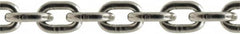 Value Collection - 5/16" Welded Stainless Steel Chain - 2,400 Lb Capacity, Grade 43, 550' Long, Polished Finish - Exact Tooling