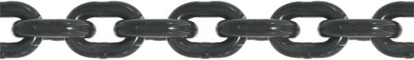 Value Collection - 1/2" Welded Alloy Chain - 12,000 Lb Capacity, Grade 80, 200' Long, Black Finish - Exact Tooling
