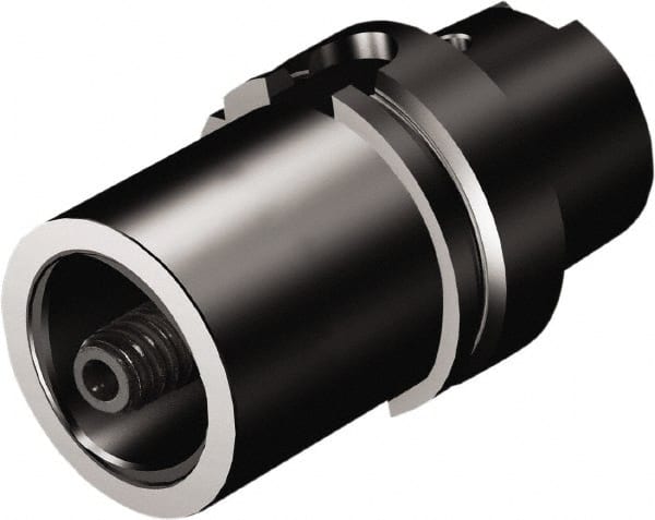 Sandvik Coromant - C6 System Size, HSK100 Taper, Modular Tool Holding System Adapter - 110mm Projection, 63mm Body Diam, 160mm OAL, Through Coolant - Exact Tooling