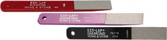 Value Collection - Coarse, Medium & Fine, 2" Length of Cut, Single End Diamond Hone - 250 Grit, 3/4" Wide x 3/16" High - Exact Tooling