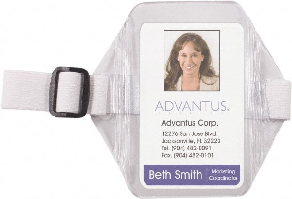 ADVANTUS - Arm Band Badge Holder - Clear/White - Exact Tooling