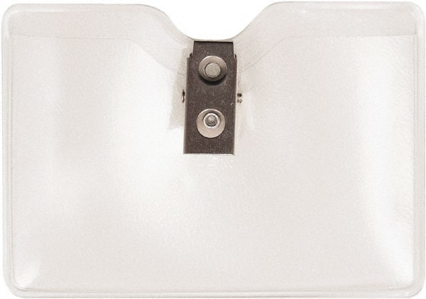 ADVANTUS - Clip-On Badge Holder - Clear - Exact Tooling