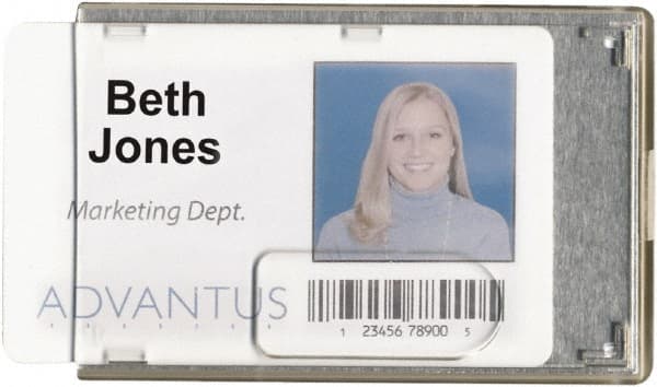 ADVANTUS - Various Attachment Types Badge Holder - Clear - Exact Tooling