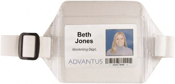 ADVANTUS - Arm Band Badge Holder - Clear/White - Exact Tooling