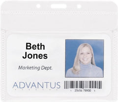 ADVANTUS - Clip-On Badge Holder - Clear - Exact Tooling