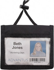 ADVANTUS - Cord Mounted Badge Holder - Black - Exact Tooling