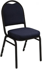 NPS - Fabric Blue Stacking Chair - Black Frame, 18" Wide x 20" Deep x 34" High - Exact Tooling