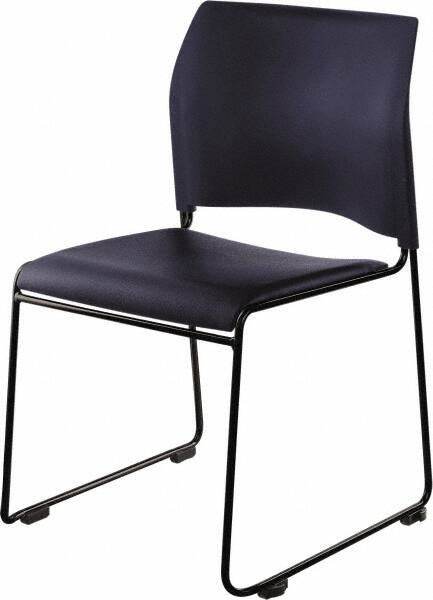 NPS - Vinyl Navy Stacking Chair - Black Frame, 20" Wide x 19-1/4" Deep x 30" High - Exact Tooling