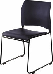 NPS - Vinyl Navy Stacking Chair - Black Frame, 20" Wide x 19-1/4" Deep x 30" High - Exact Tooling