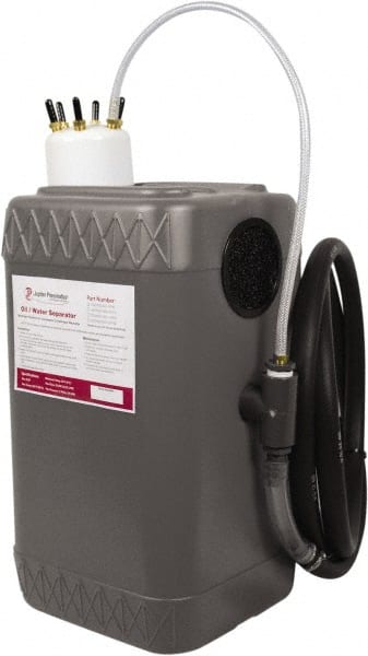 PRO-SOURCE - Air Compressor Condensate Management Filter - 1/4" Hose Barb, 200 psi, Gravity & Displacement Drain - Exact Tooling