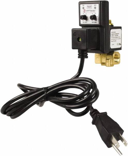 PRO-SOURCE - 3/8" Inlet, Electronic Condensate Drain Valve - 3/8" NPT Outlet, 1.5 to 250 psi - Exact Tooling