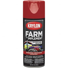 Krylon - Red (International Harvester), 12 oz Net Fill, Gloss, Farm & Equipment Spray Paint - 12 oz Container, Use on Equipment - Exact Tooling