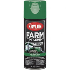 Krylon - Green (John Deere), 12 oz Net Fill, Gloss, Farm & Equipment Spray Paint - 12 oz Container, Use on Equipment - Exact Tooling