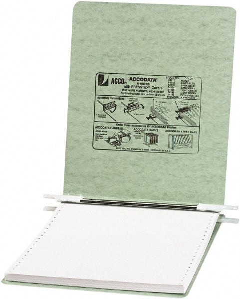 ACCO - 6", Letter Size, Light Green, Hanging Data Binders - Exact Tooling