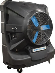 PortaCool - 36" Blade, 60 Gal Capacity, 0.7 hp, 13,500 CFM Evaporative Cooler - 11 Amp Rating, 110 Volts, Infinitely Variable Speed - Exact Tooling