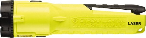 Streamlight - White LED Bulb, 150 Lumens, Industrial/Tactical Flashlight - Yellow Polycarbonate Body, 3 AA Alkaline Batteries Included - Exact Tooling