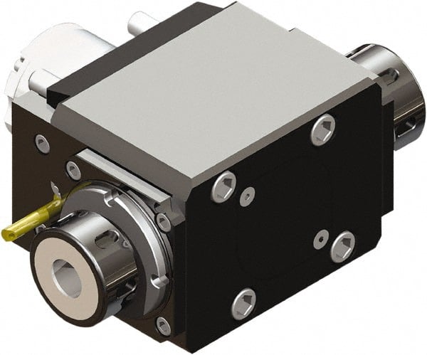 Lyndex - 25/32" Max Cut, 25/32" Shank Diam, Okuma Twin Spindle Drill/Milling - 2.7559" Projection, ER32 Series - Exact Tooling