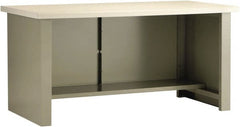 Rousseau Metal - 60 Wide x 30" Deep x 30" High, Plastic Laminate Workbench - Fixed Legs - Exact Tooling