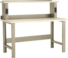 Rousseau Metal - 60 Wide x 30" Deep x 34" High, Dissipative Workbench - Fixed Legs - Exact Tooling