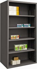 Durham - 4 Shelves, 6,100 Lb Capacity, Closed Shelving System - 72" Wide x 24" Deep x 72" High, Gray - Exact Tooling