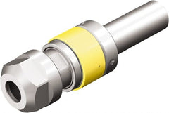 Sandvik Coromant - 0.3346" Tap Shank Diam, #12 Tapping Adapter - 2.0472" Projection, 3-15/16" OAL, Through Coolant, Series CoroChuck 970 - Exact Tooling