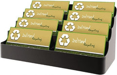 Deflect-o - Black Business Card Holder - Plastic - Exact Tooling