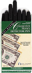 Dri-Mark - Black Counterfeit Detector Marker - Felt Tip, Chemically Sensitive Ink - Exact Tooling